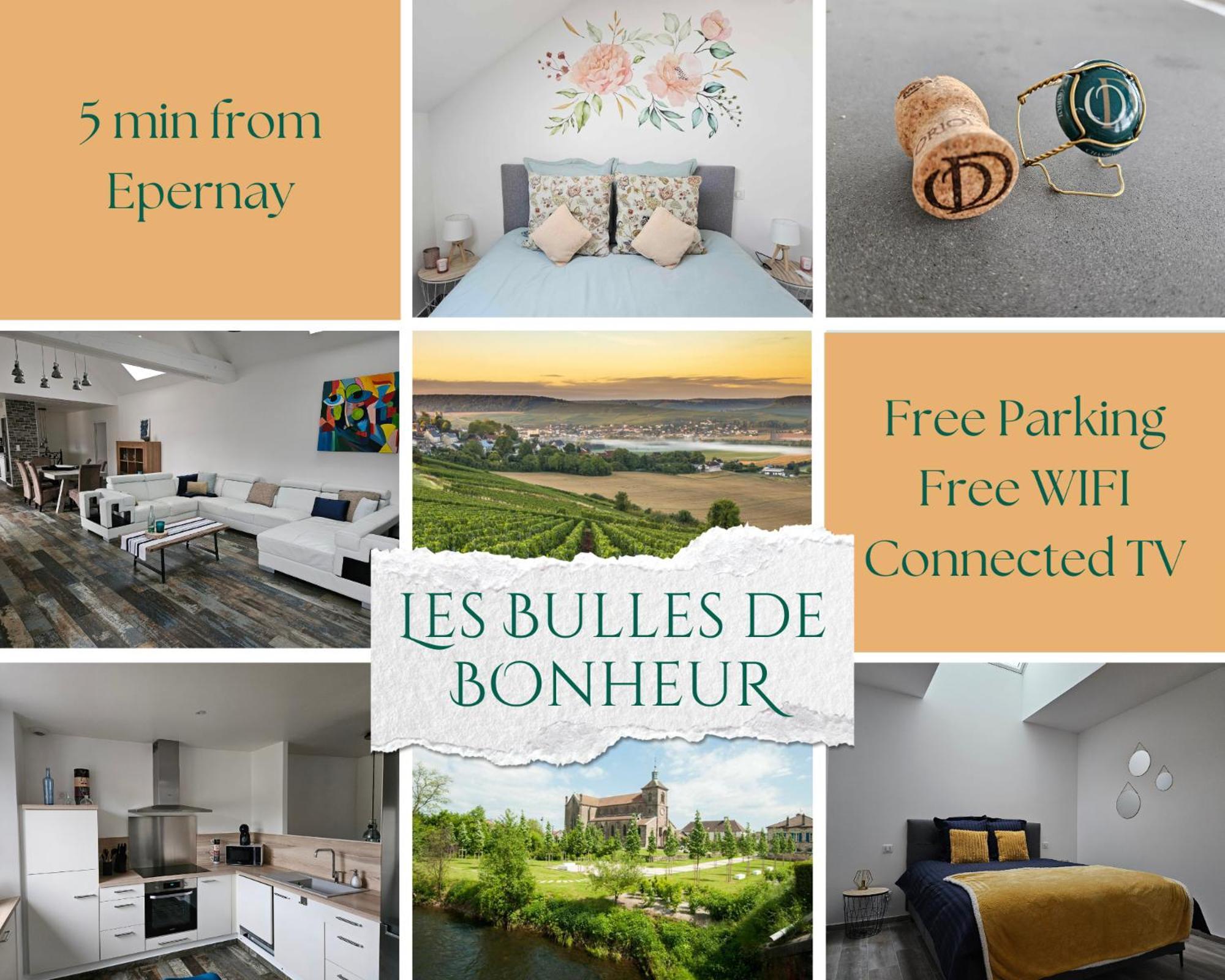 Les Bulles De Bonheur - Au Coeur Du Vignoble Champenois Apartman Chouilly Kültér fotó